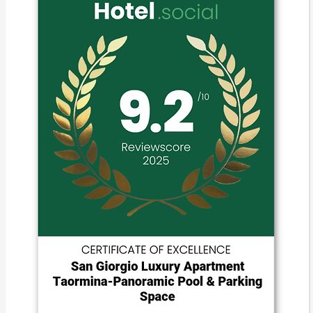 San Giorgio Luxury Apartment Taormina-Panoramic Pool & Parking Space ภายนอก รูปภาพ