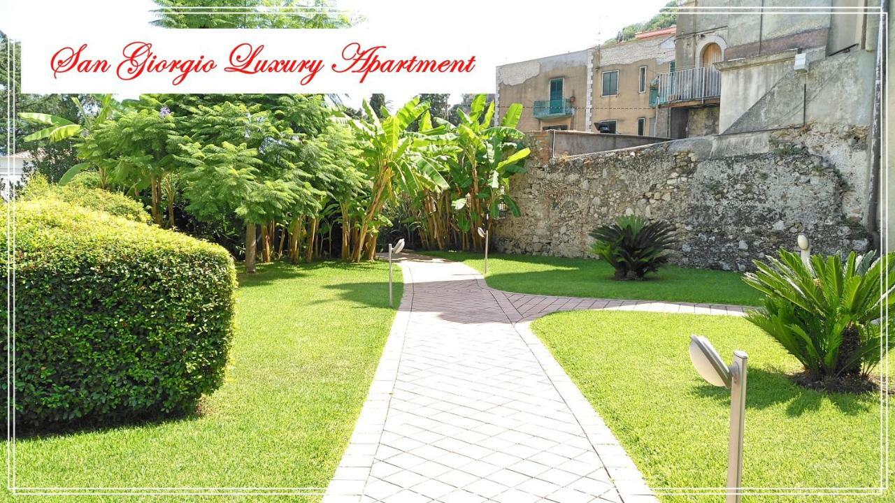 San Giorgio Luxury Apartment Taormina-Panoramic Pool & Parking Space ภายนอก รูปภาพ