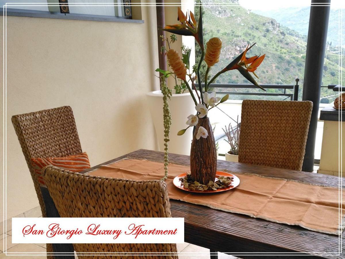 San Giorgio Luxury Apartment Taormina-Panoramic Pool & Parking Space ภายนอก รูปภาพ